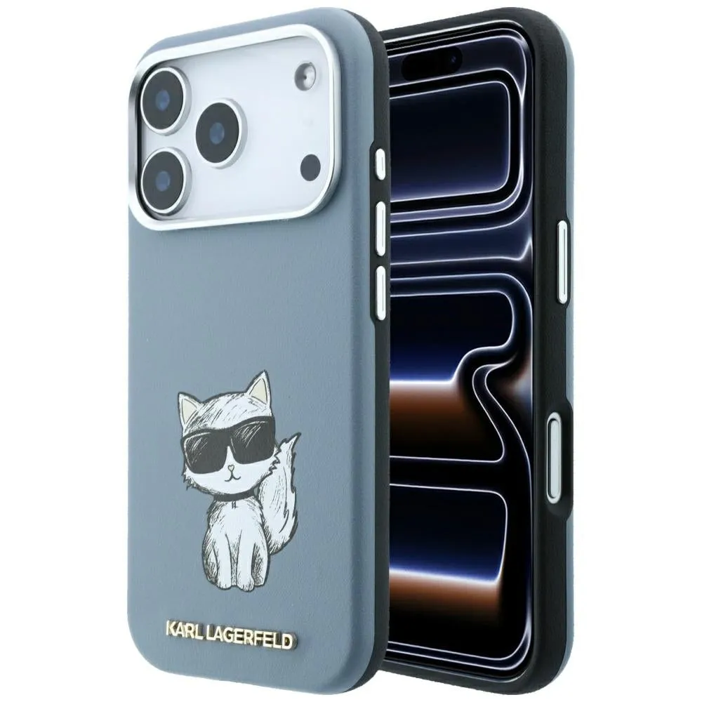 Custodia MagSafe per Apple iPhone 18 Pro / 17 Pro, Karl Lagerfeld, Choupette Sketch, Bleu - immagine 1