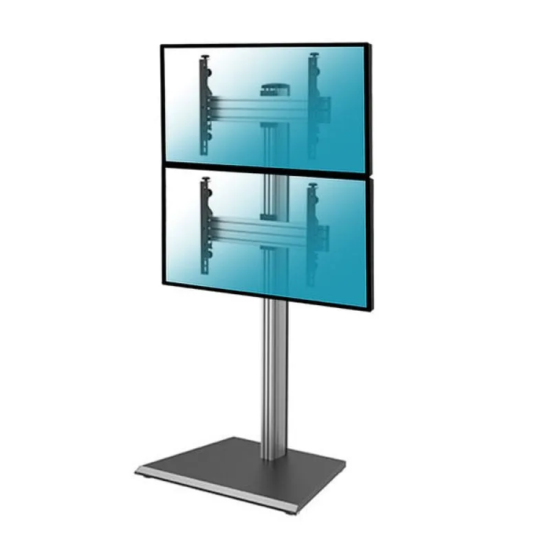 Supporto da pavimento Kimex per 2 schermi TV 40''-65'' Altezza 175 cm VESA 600x400 Max. 50Kg - immagine 1
