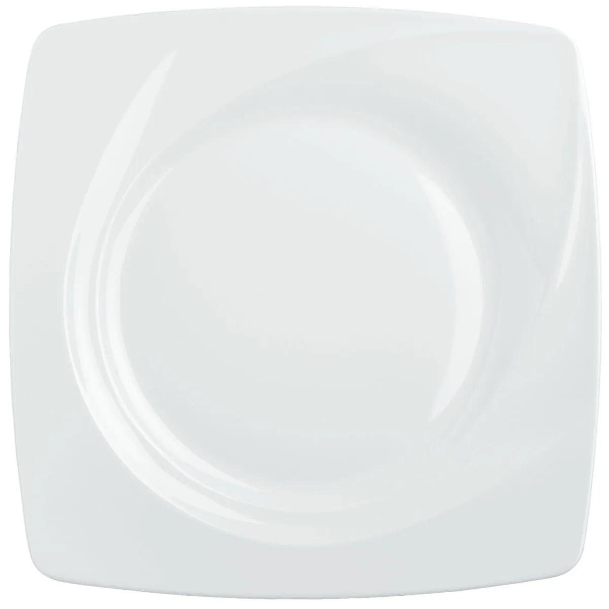 6x VEGA Piatto Soria piano; 27x27 cm (LxL); bianco; quadrata; 6 pz. / Pacco - immagine 1