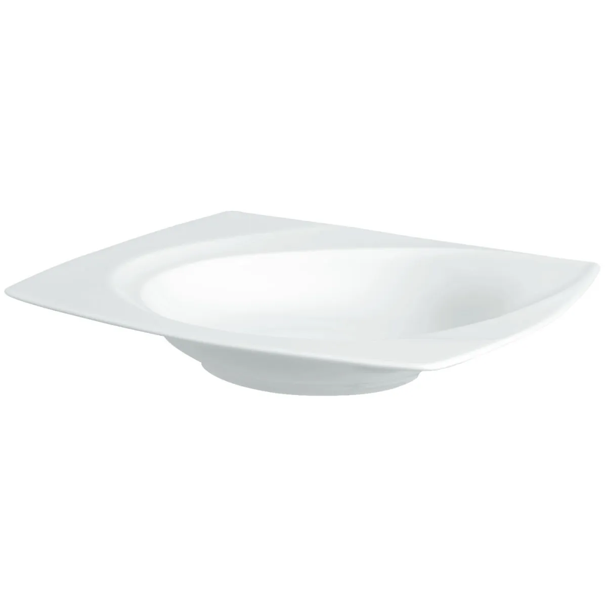 6x VEGA Piatto Soria fondo; 400 ml, 23x23x4 cm (LxLxH); bianco; quadrata; 6 pz. / Pacco - immagine 1