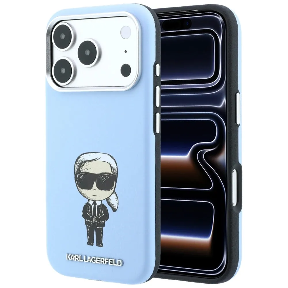 Custodia MagSafe per Apple iPhone 18 Pro / 17 Pro, Karl Lagerfeld, Ikonik Sketch, Blu - immagine 1