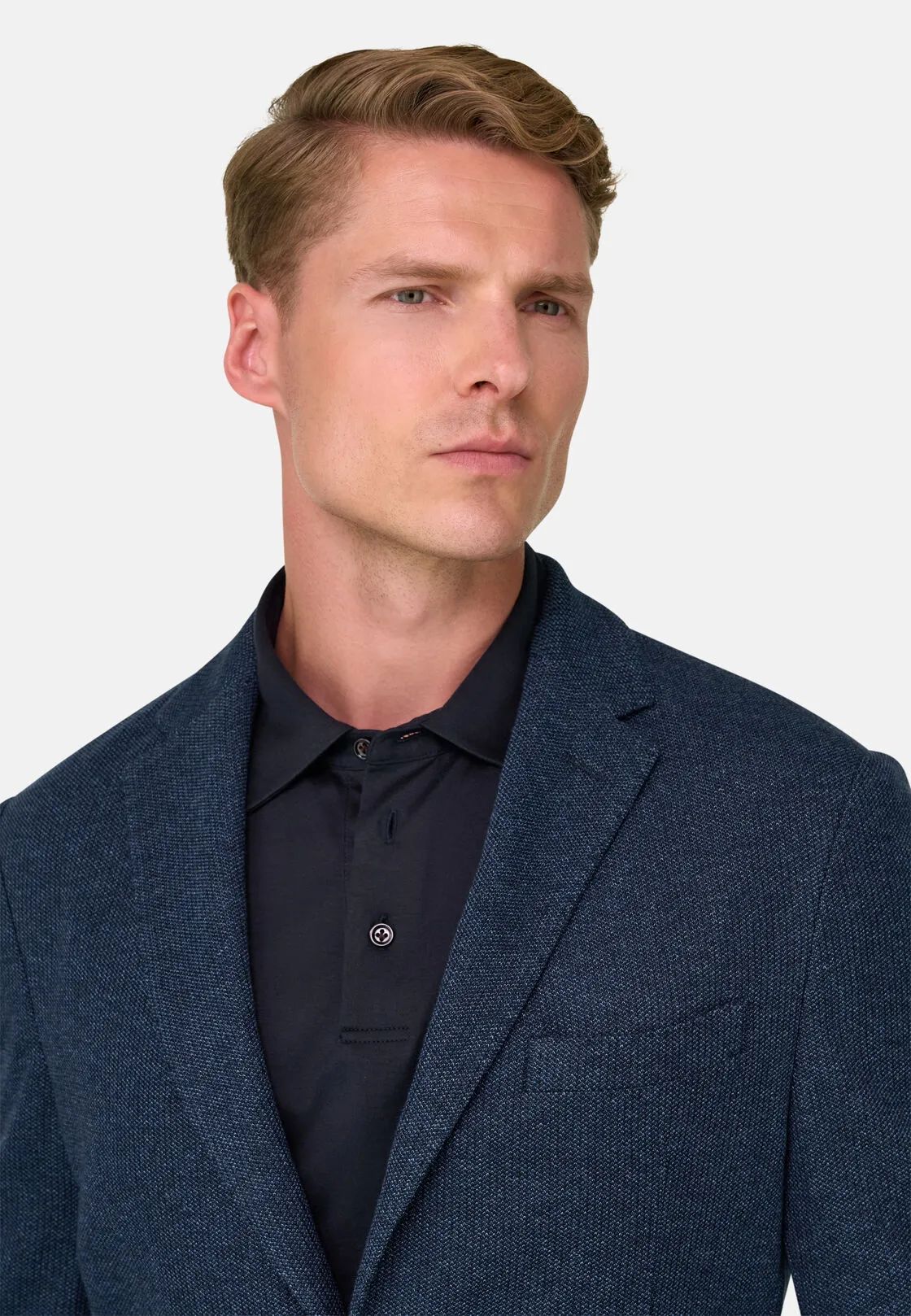 Boggi, Giacca Strutturato In Misto Cotone B Jersey, Uomo, Indaco, Taglia: 60 - immagine 3