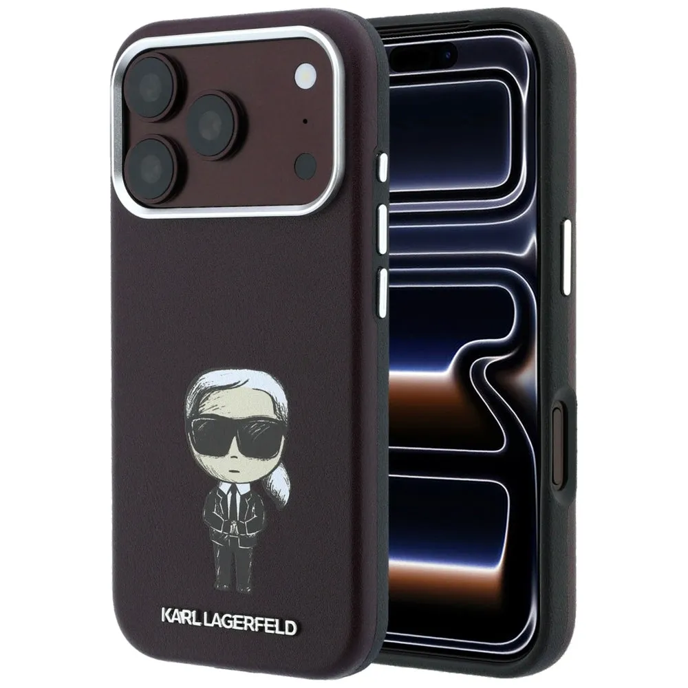 Custodia MagSafe per Apple iPhone 18 Pro / 17 Pro, Karl Lagerfeld, Ikonik Sketch, Vinaccia - immagine 1