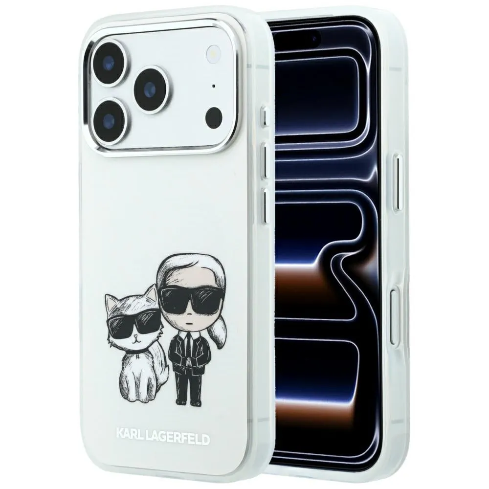 Custodia MagSafe per Apple iPhone 18 Pro Max / 17 Pro Max, Karl Lagerfeld, KC Bodies Sketch, Beige - immagine 1