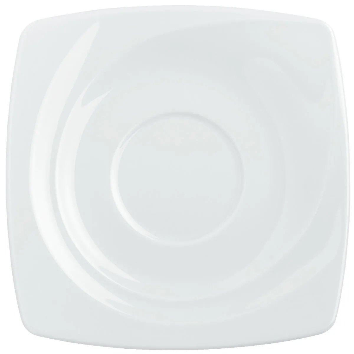 6x VEGA Piattino per tazza consommè Soria; 17x17 cm (LxL); bianco; quadrata; 6 pz. / Pacco - immagine 1