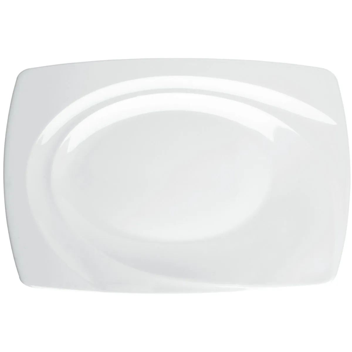 6x VEGA Piatto Soria; 28x19 cm (LxL); bianco; rettangolare; 6 pz. / Pacco - immagine 1
