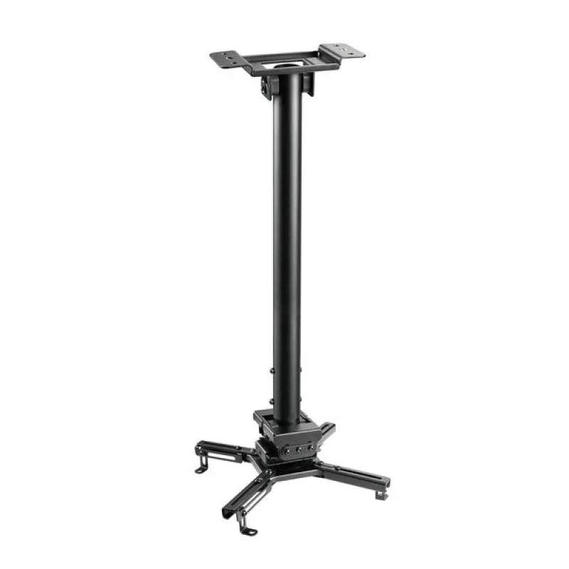 Kimex Supporto da Soffitto per Proiettori Altezza 60-90 cm 35 Kg Nero - immagine 1