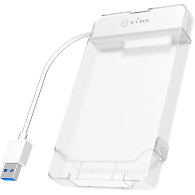 IB-AC703-U3 Box esterno HDD/SSD Bianco 2.5", Disk enclosure - immagine 1