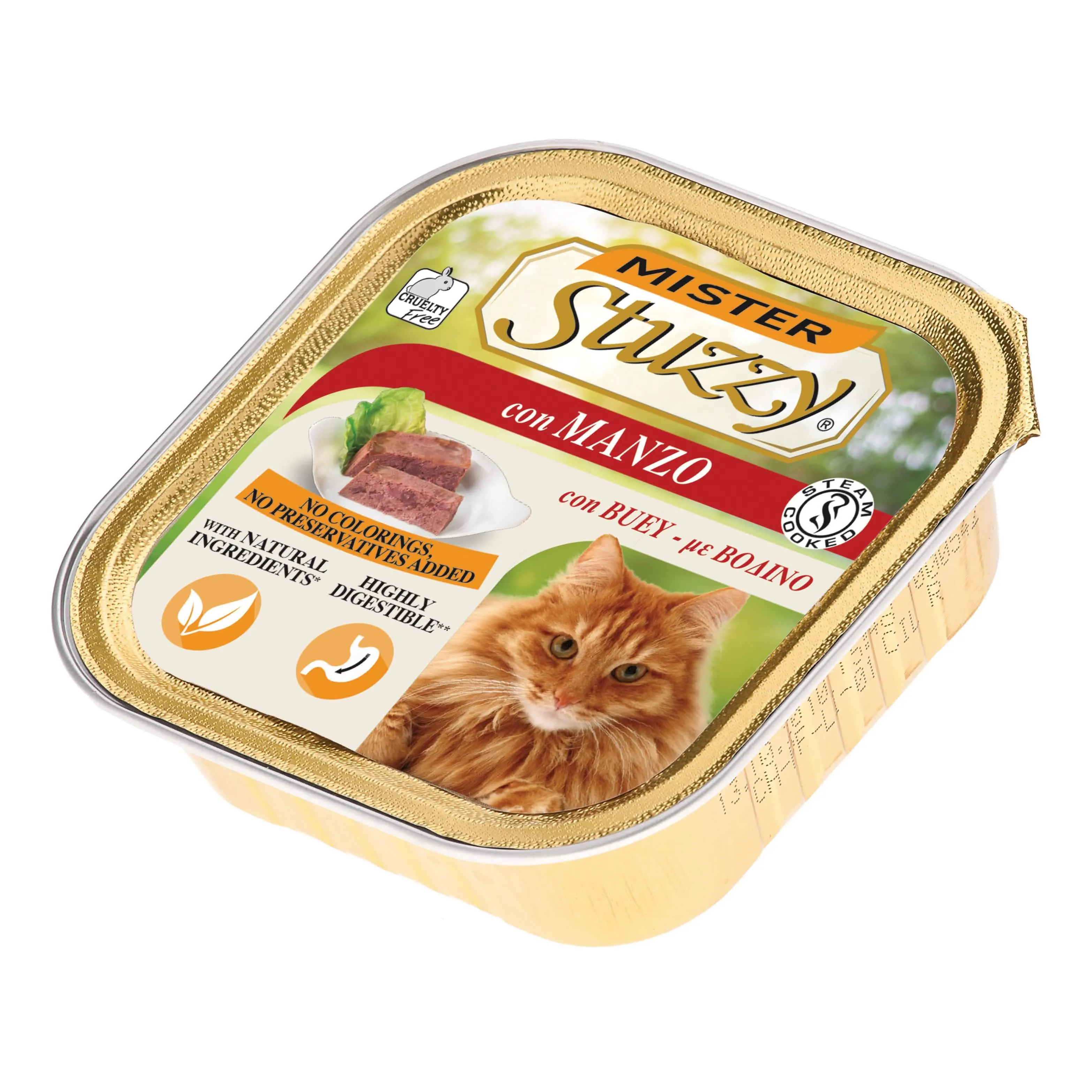 Mr stuzzy cat manzo 100 g - immagine 1