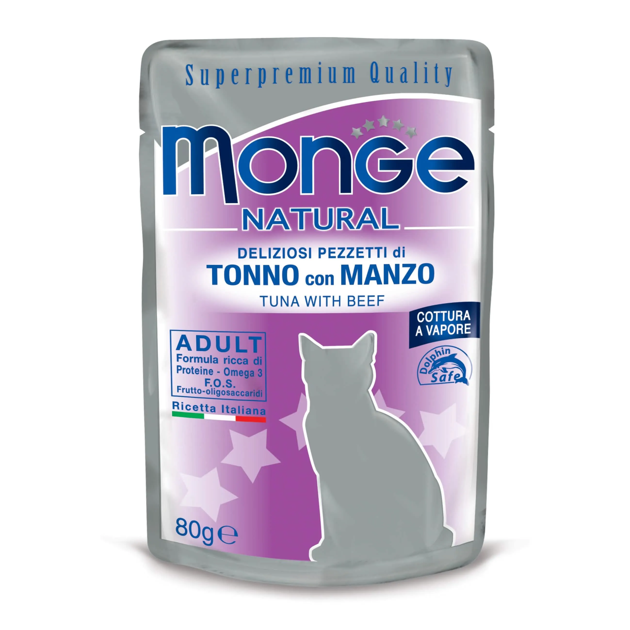 Monge buste tonno/manzo 80g - immagine 1