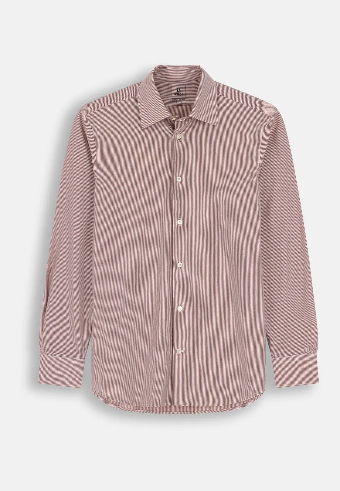 Boggi, Polo Camicia A Righe In Jersey Giapponese Regular Fit, Uomo, Burgundy, Taglia: XXL - immagine 6