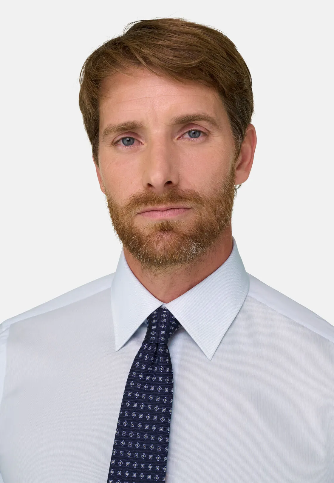 Boggi, Camicia A Righe In Mussola Di Cotone Regular Fit, Uomo, Azzurro, Taglia: 39 - immagine 3