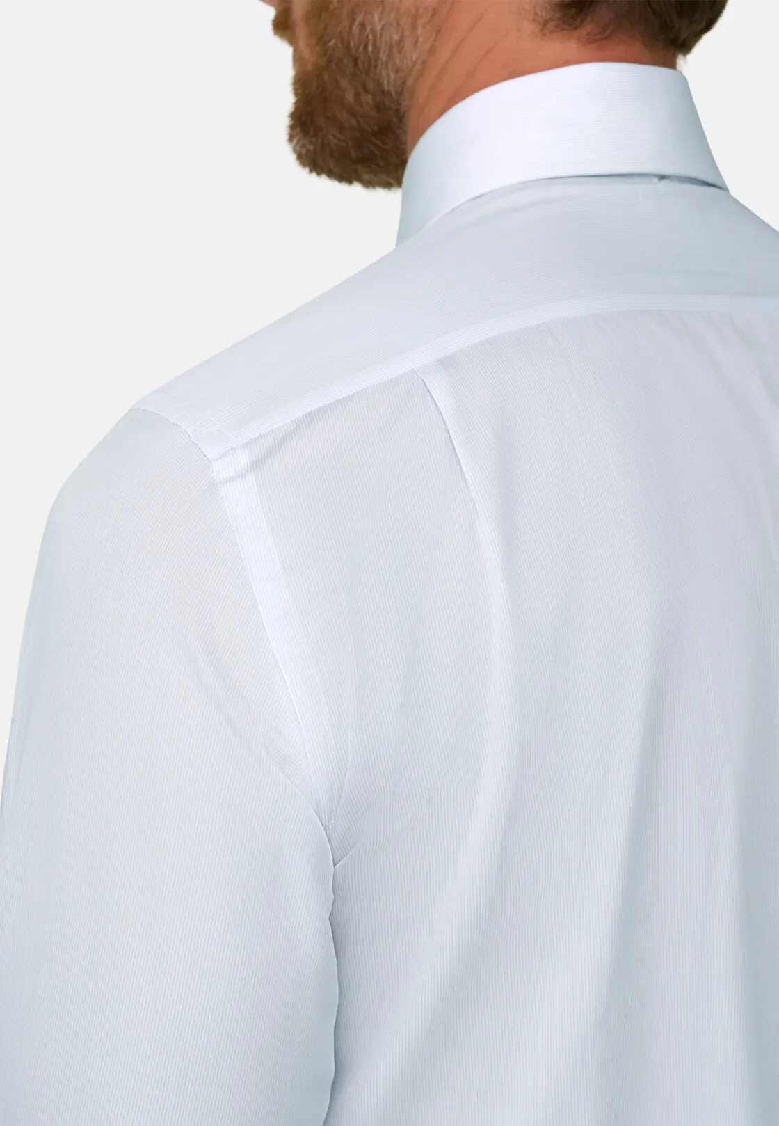 Boggi, Camicia A Righe In Mussola Di Cotone Regular Fit, Uomo, Azzurro, Taglia: 40 - immagine 4