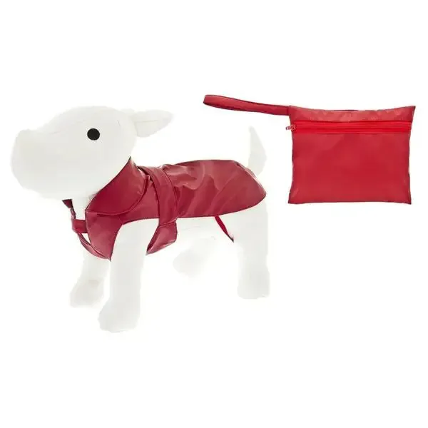 Impermeabile per cani con pochette Pocket Ferribiella Rosso-75 cm - immagine 1