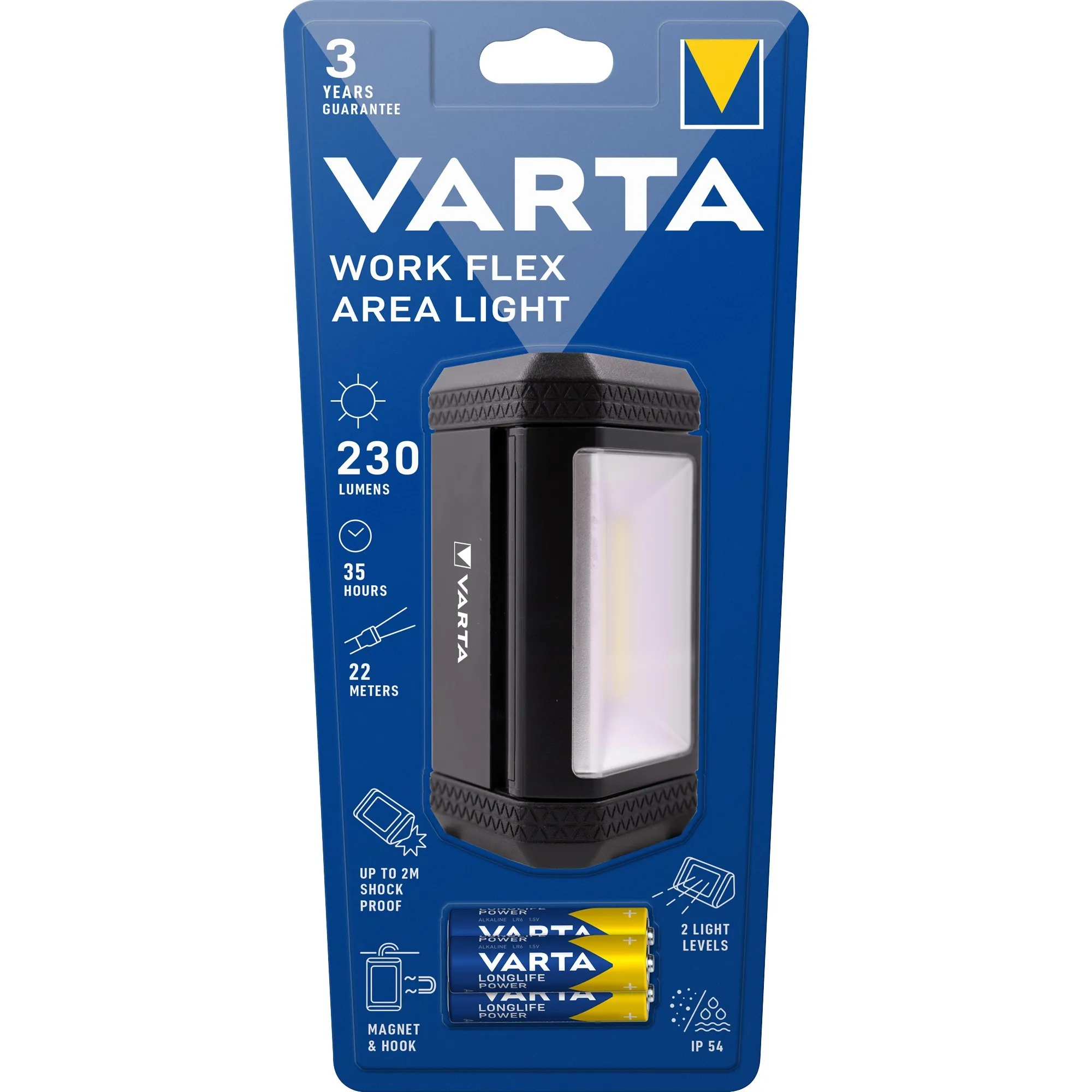 WORK FLEX AREA LIGHT lampada di emergenza 230 lm Nero, Luce da lavoro - immagine 1