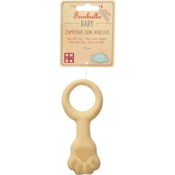 Zampina in Lattice con Anello Ferribiella Lunghezza 12,8 cm - Giochi per cani - immagine 1