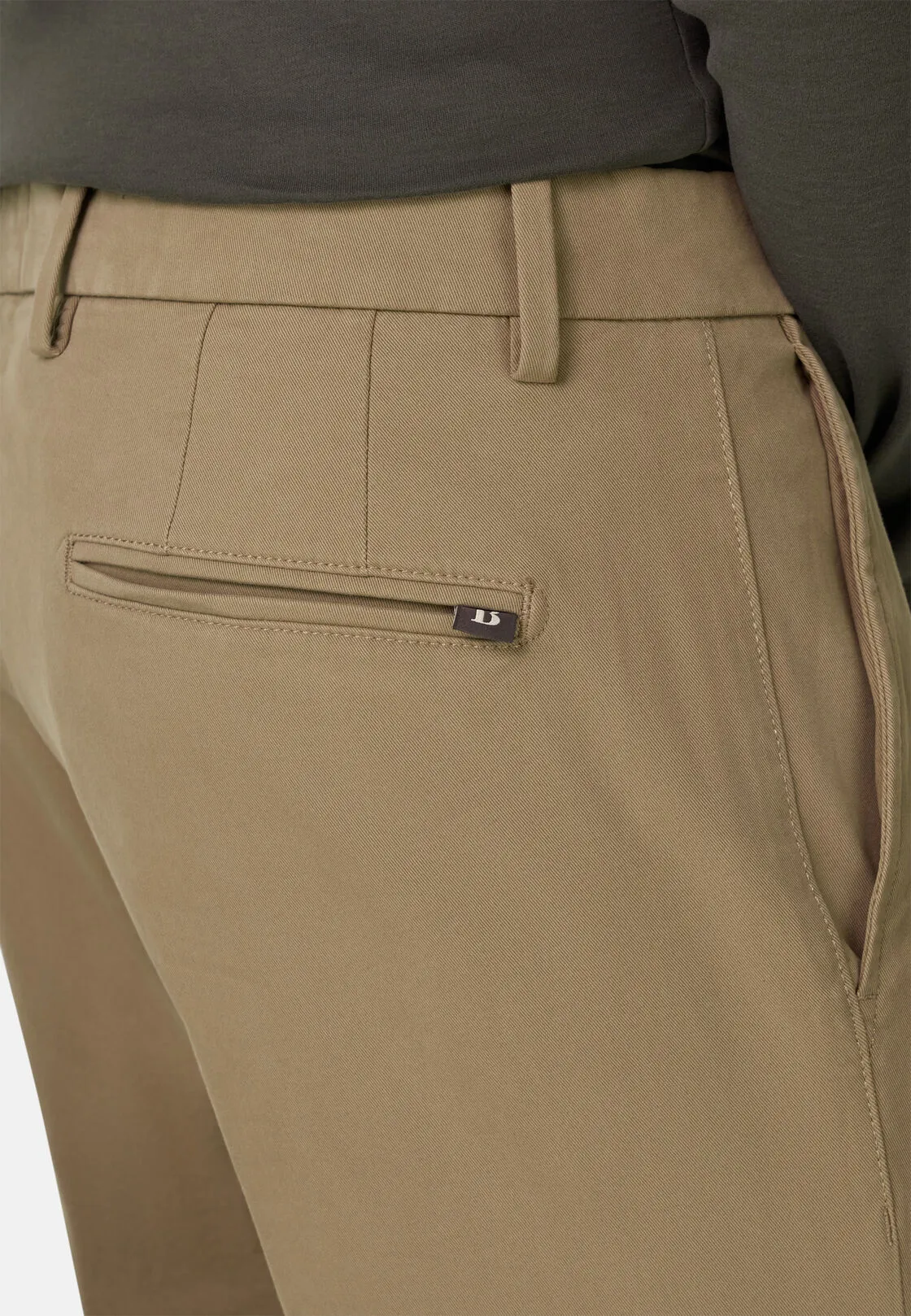 Boggi, Pantaloni In Cotone Tencel® Modal Elasticizzato, Uomo, , Taglia: 33 - immagine 3