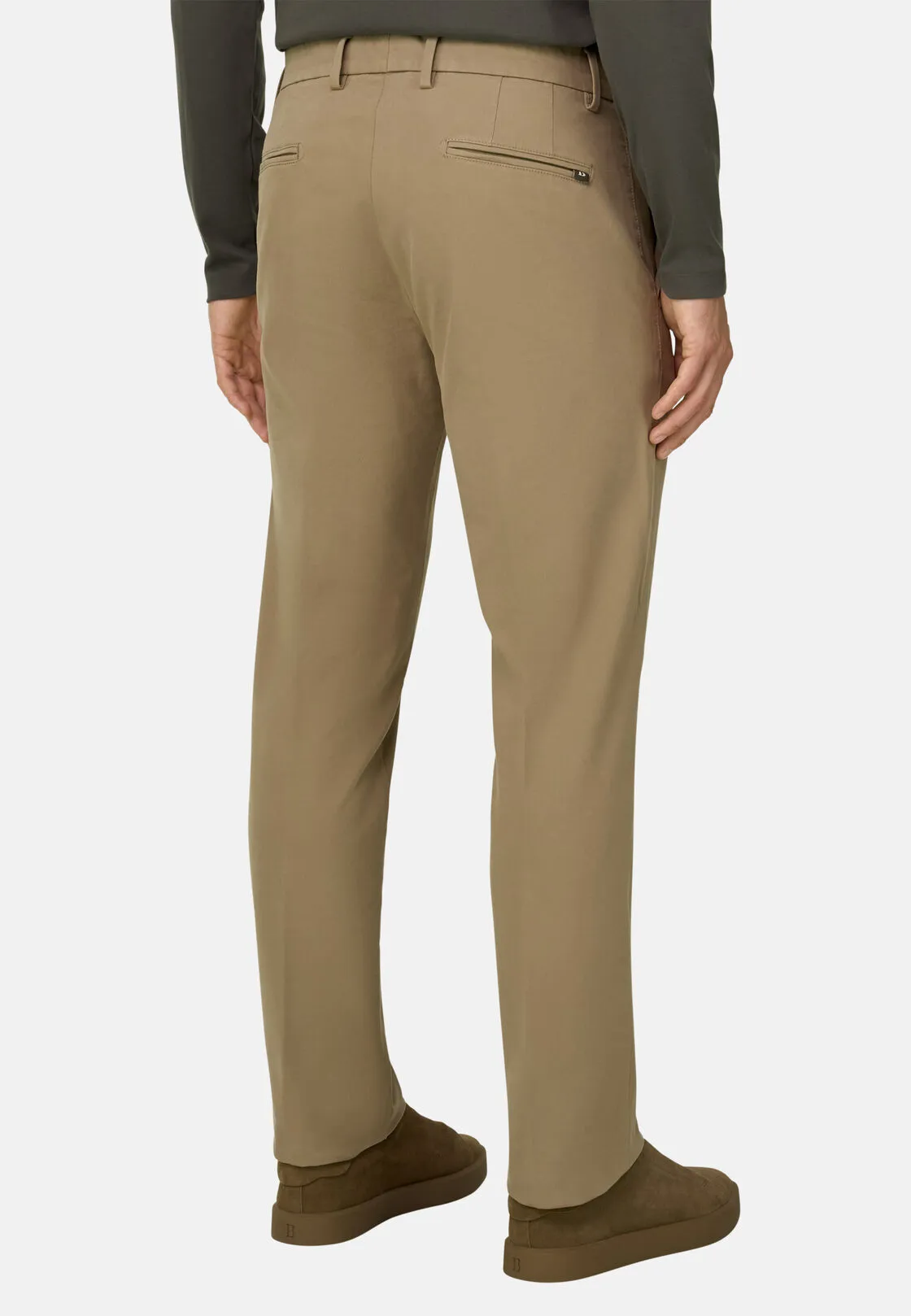Boggi, Pantaloni In Cotone Tencel® Modal Elasticizzato, Uomo, , Taglia: 33 - immagine 5