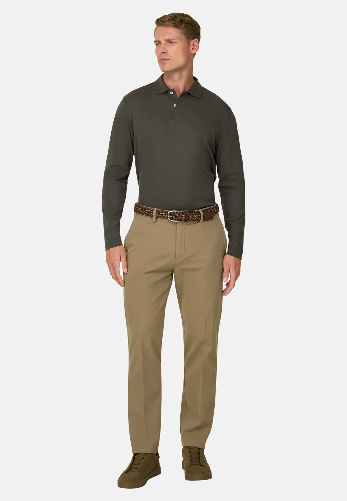 Boggi, Pantaloni In Cotone Tencel® Modal Elasticizzato, Uomo, , Taglia: 34 - immagine 2