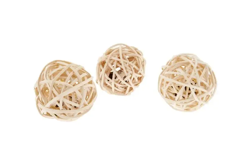 Palline di Vimini con Catnip Ferribiella Set 3x - Giochi per gatti - immagine 1