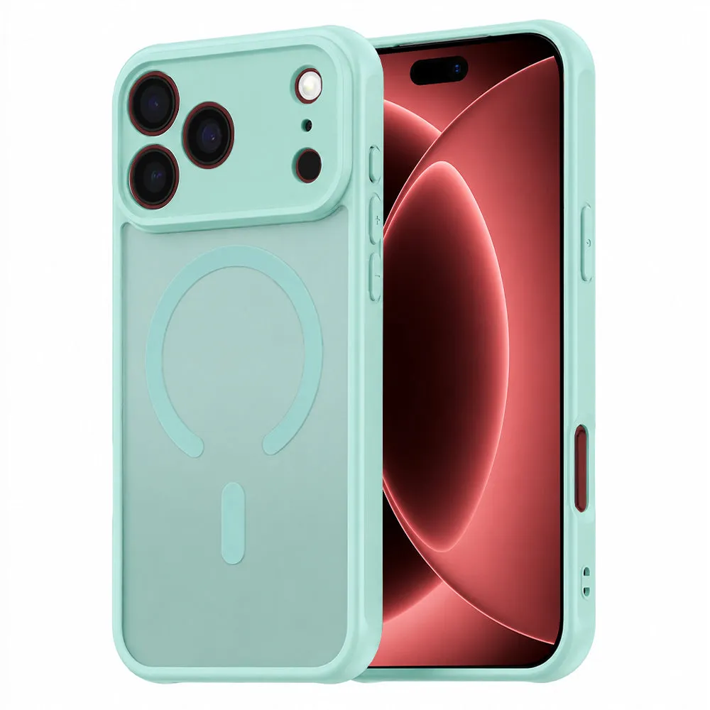 Custodia MagSafe per Apple iPhone 18 Pro Max / 17 Pro Max, Techsuit, HaloFrost II, Verde Chiaro - immagine 1