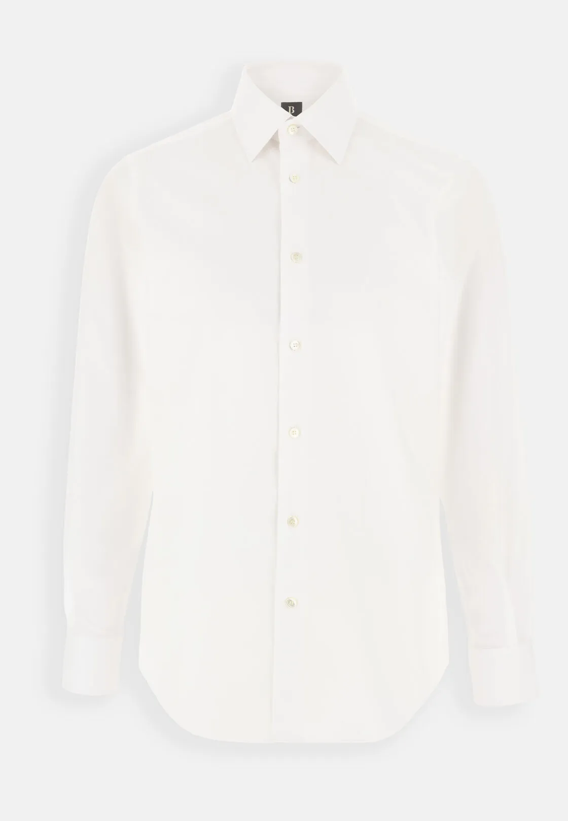 Boggi, Camicia In Twill Di Cotone Regular Fit, Uomo, Bianco, Taglia: 45 - immagine 6