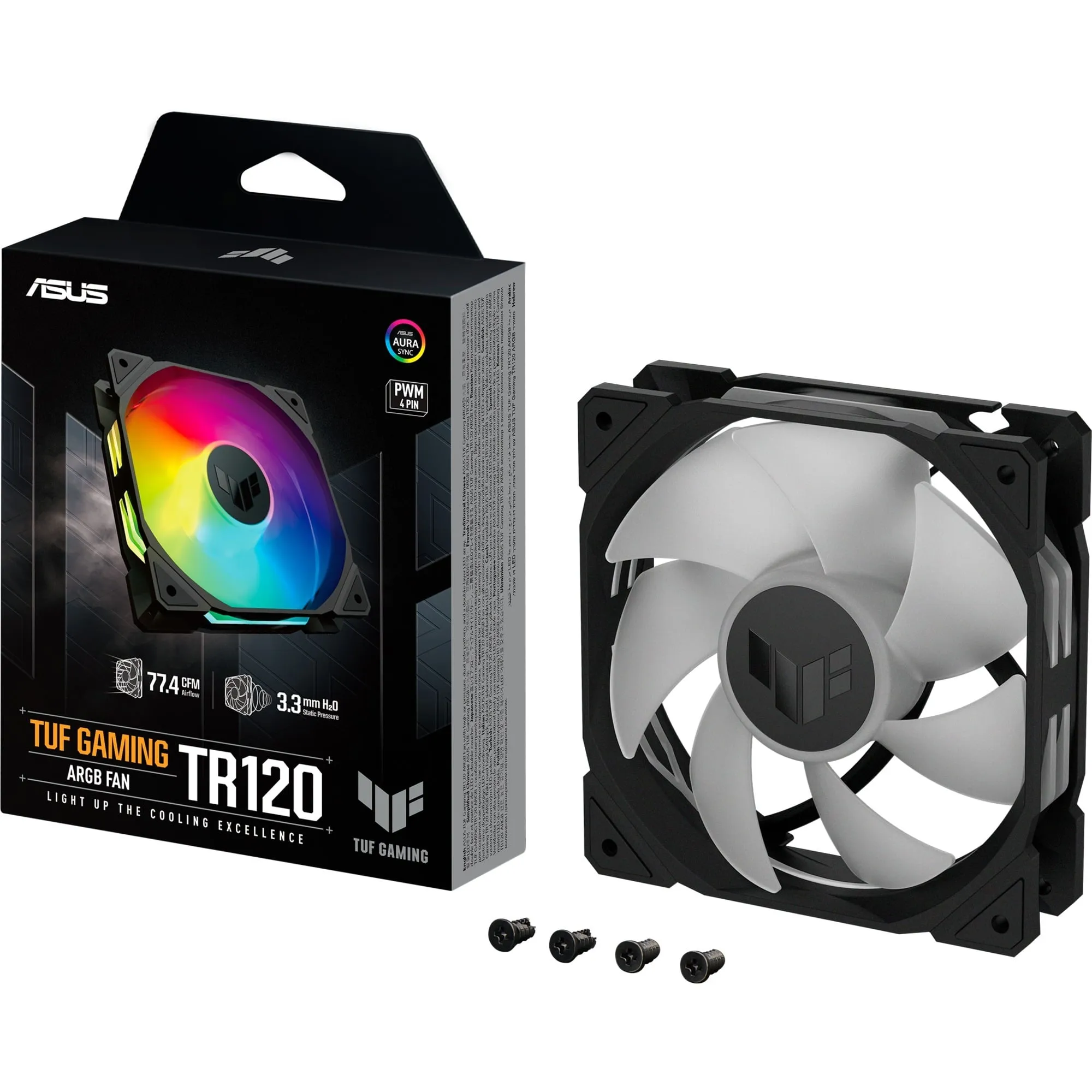TUF Gaming TR120 ARGB Fan - Single Pack Case per computer Ventilatore 12 cm Nero, Ventola - immagine 1