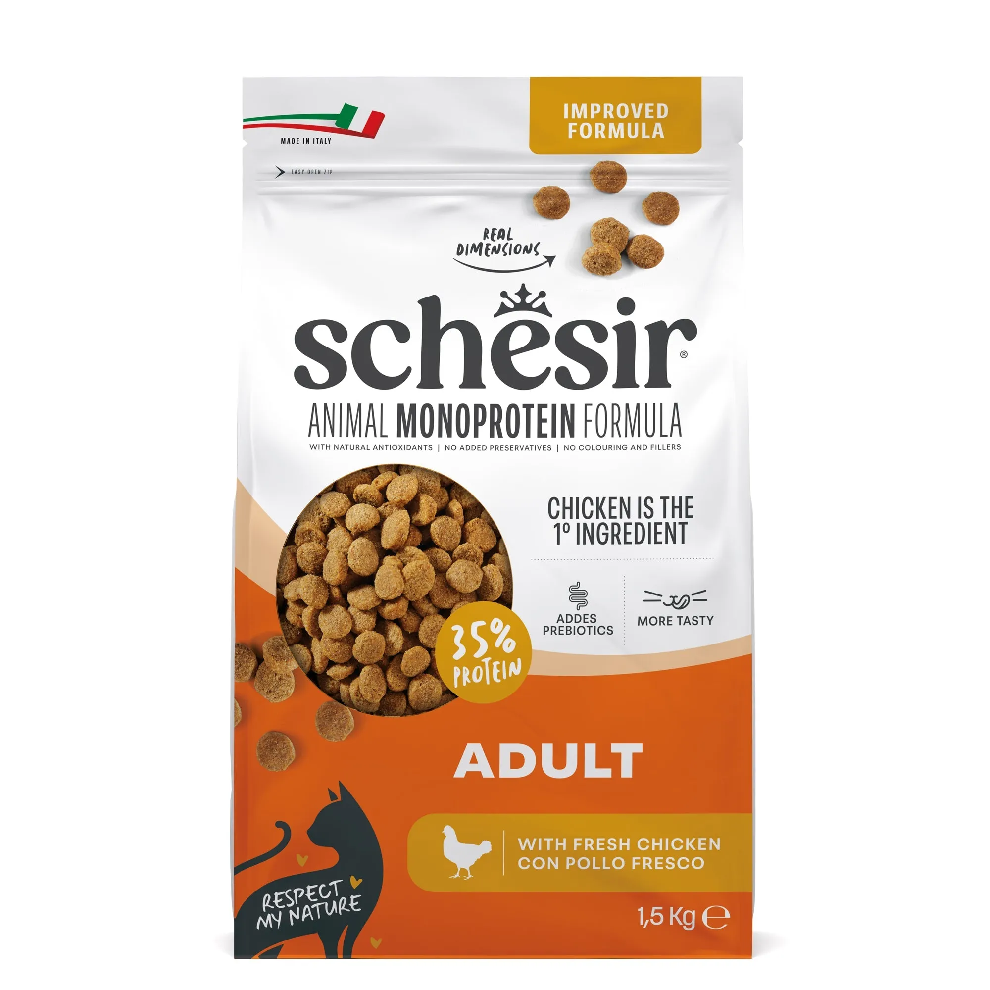 Schesir animal monoprotein formula pollo 1,5 kg - immagine 1