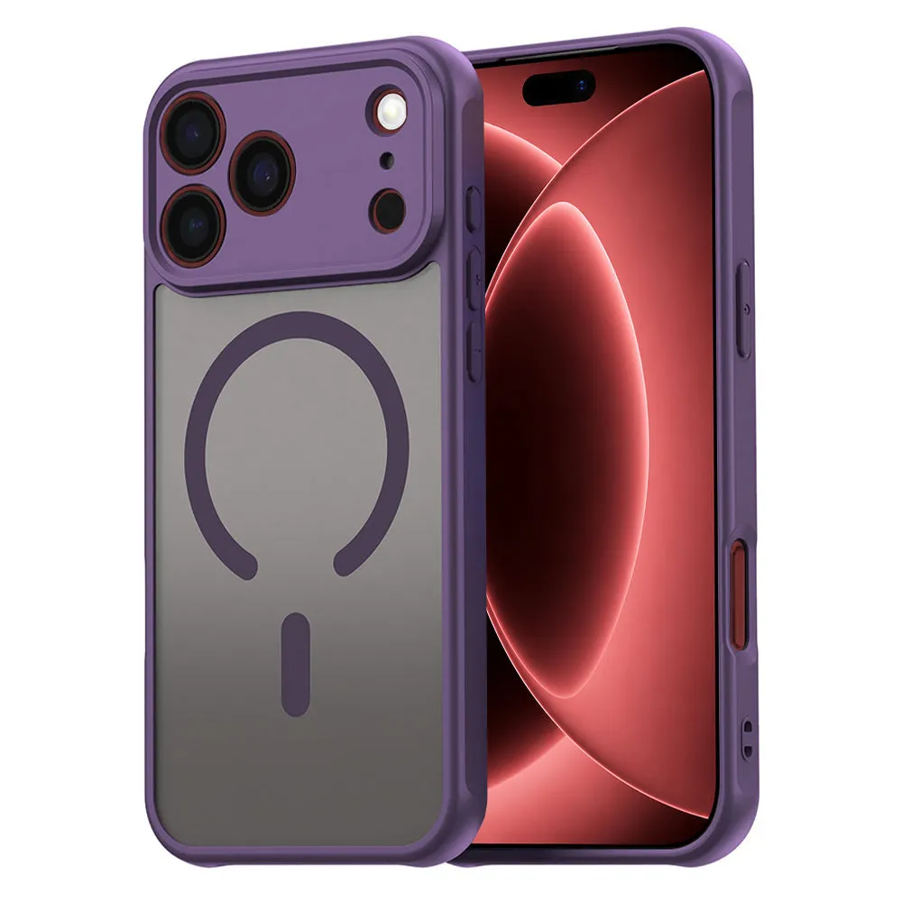 Custodia MagSafe per Apple iPhone 18 Pro Max / 17 Pro Max, Techsuit, HaloFrost II, Viola - immagine 1