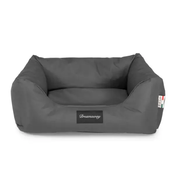 Cuccia per cani da interno Petit Sofà Dreamaway Boston Fabotex Antracite 80 x 67 x 22 cm - Cuccia per cani da interno in tessuto poliestere 100% idrorepellente, imbottita e sfoderabile, ideale per uso domestico e outdoor, disponibile in diverse misure e colorazioni. - immagine 1