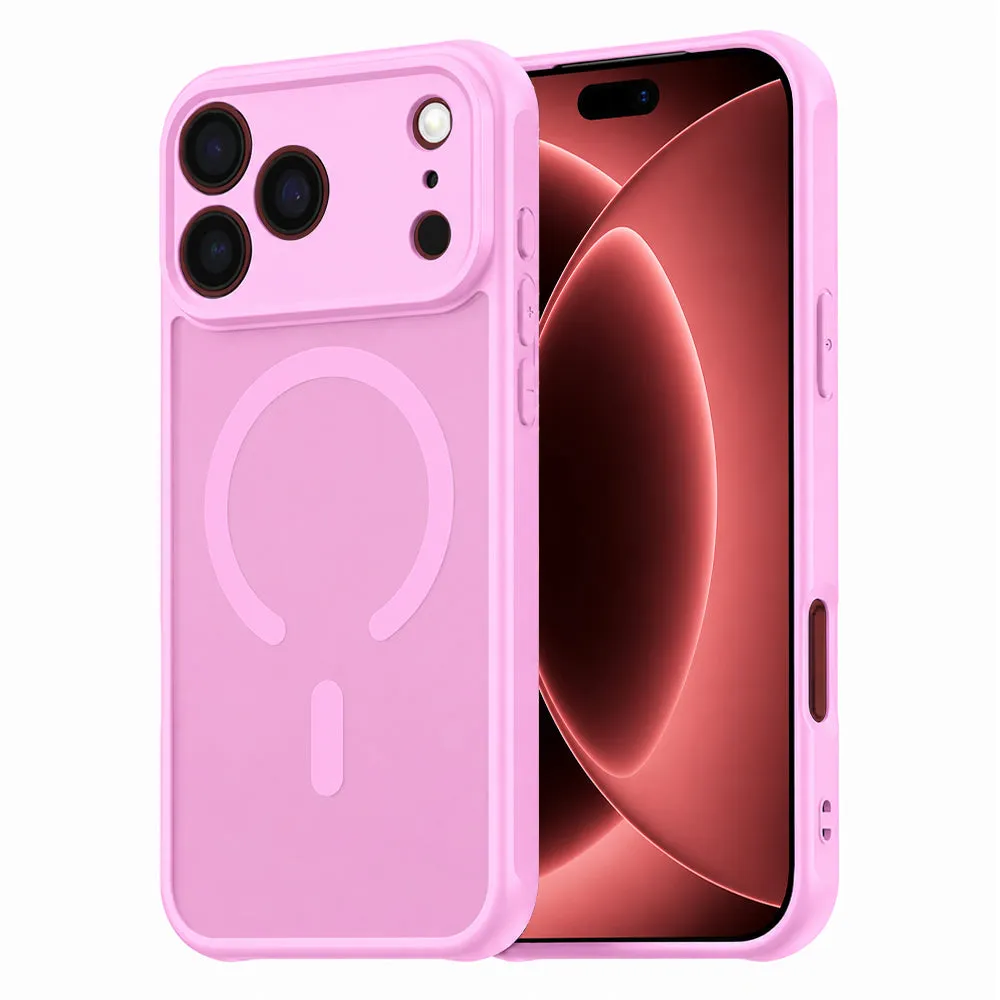 Custodia MagSafe per Apple iPhone 18 Pro Max / 17 Pro Max, Techsuit, HaloFrost II, Rosa - immagine 1