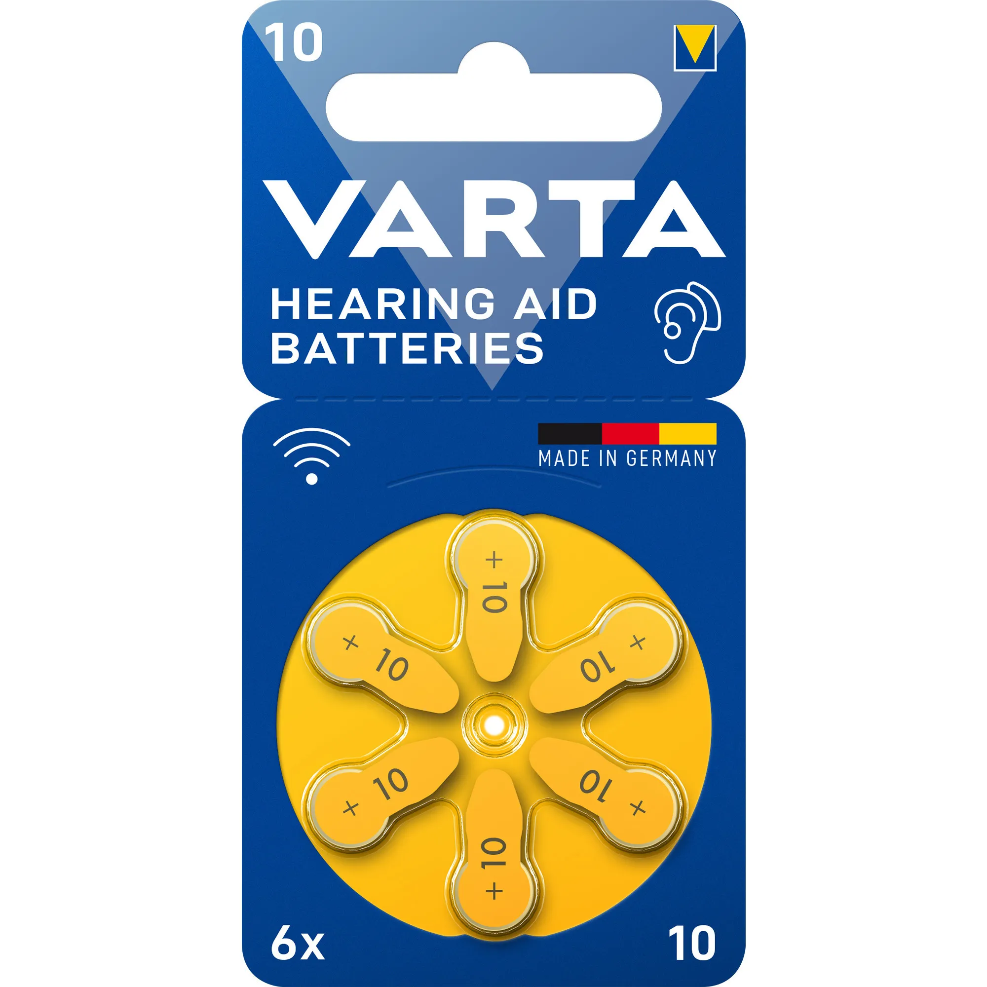 Batteria per apparecchi acustici Zinc Air 10, PR10 - immagine 1