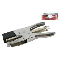 Cucitrice ufficio a pinza Primula 12 per punti ( Tipo 26 h. 6 mm ) Cromo 0022003 - immagine 1