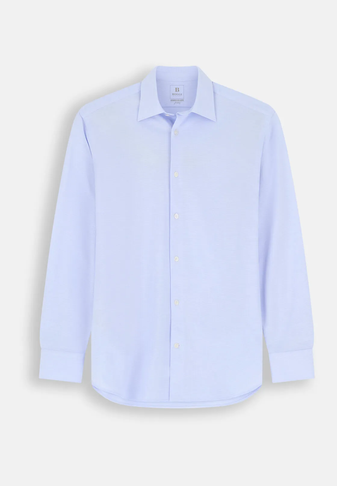 Boggi, Polo Camicia A Quadretti In Jersey Giapponese Regular Fit, Uomo, Azzurro, Taglia: XXL - immagine 6