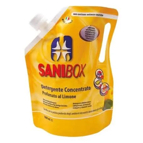 PET PROFESSIONAL SANIBOX DETERGENTE CONCENTRATO LIMONE 1 LT - immagine 1