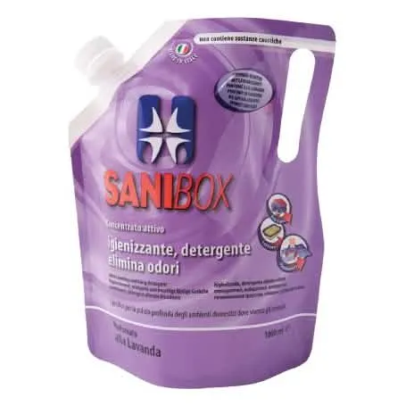 Detergente Concentrato Lavanda PET Professional Sanibox 1 LT - immagine 1
