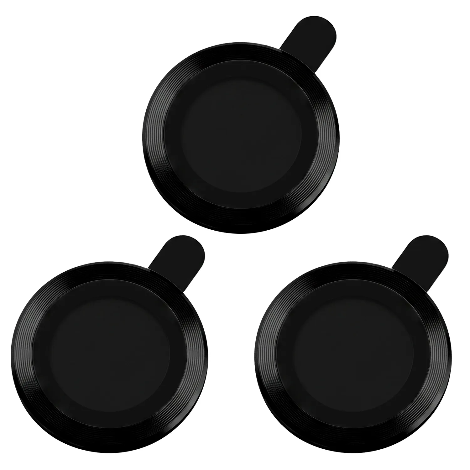 Pellicola Protettiva per Fotocamera Posteriore OEM per Apple iPhone 18 Pro, Vetro Temperato, Nero - immagine 1