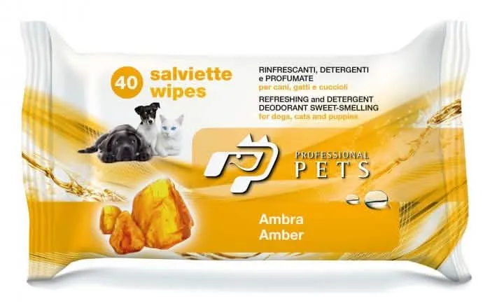 Salviette Pet Professional Ambra - 40 Pz - immagine 1
