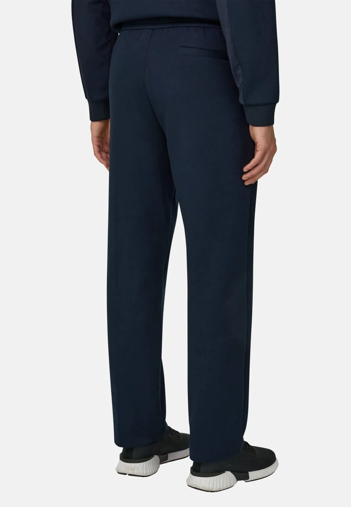 Boggi, Joggers In Misto Cotone Scuba B Tech, Uomo, Navy, Taglia: M - immagine 5