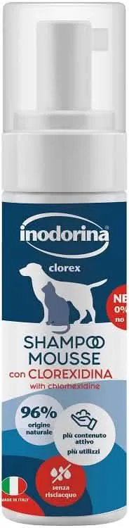 Inodorina clorex shampoo mousse 250 ml - immagine 1