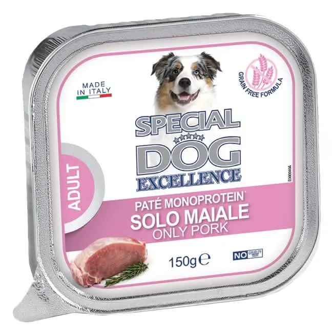 Special dog 100% maiale pate' monoproteico vaschetta 150 g - immagine 1