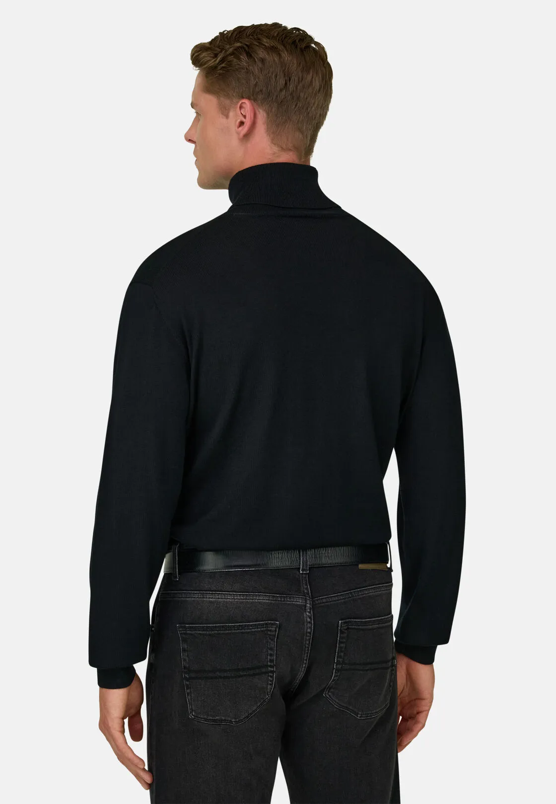 Boggi, Dolcevita In Lana Merino Extrafine, Uomo, Nero, Taglia: XL - immagine 4
