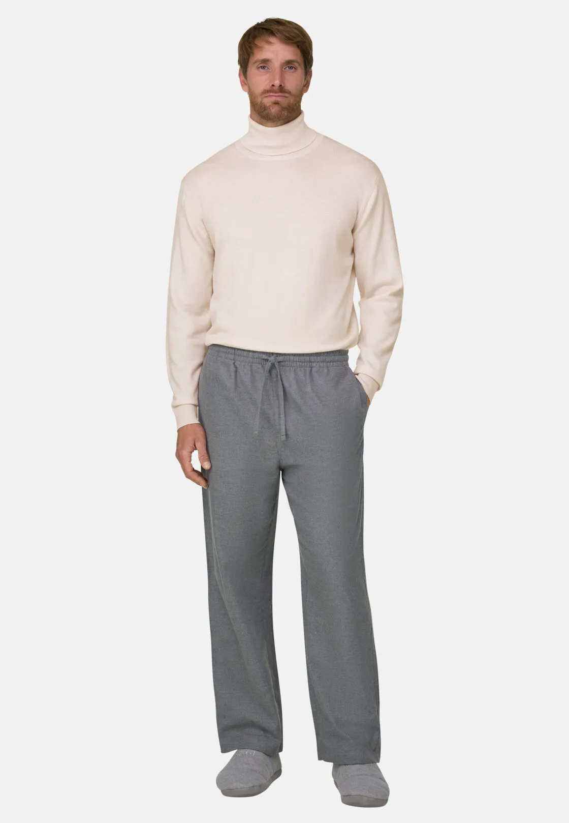 Boggi, Dolcevita In Lana Merino Extrafine, Uomo, Offwhite, Taglia: L - immagine 2