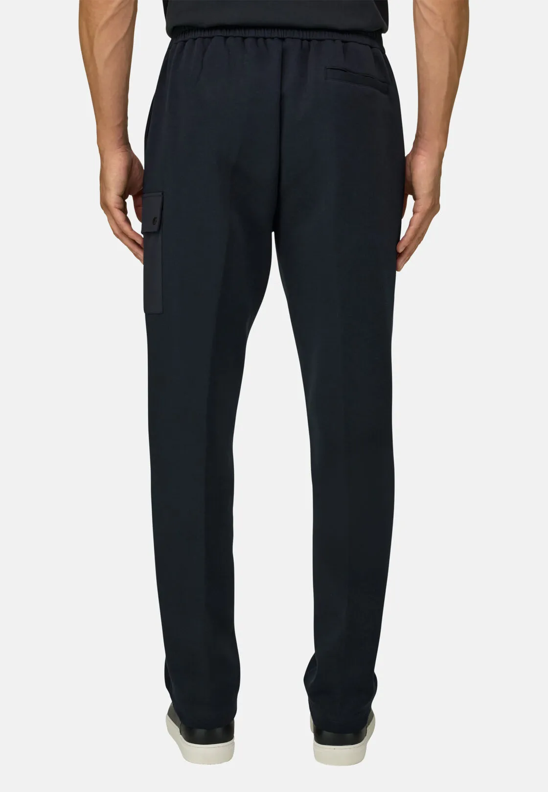 Boggi, Joggers In Misto Cotone Scuba B Tech, Uomo, Nero, Taglia: XL - immagine 5