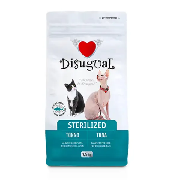 Disugual Cat Sterilised Tonno 1,5 kg (scadenza: 08/03/2027) - Croccantini per gatti - immagine 1