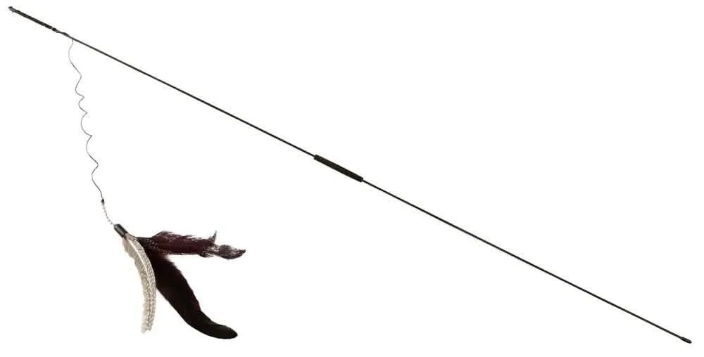GATTO GIOCO CANNETTA CON PIUME KERBL - 95 CM - immagine 1