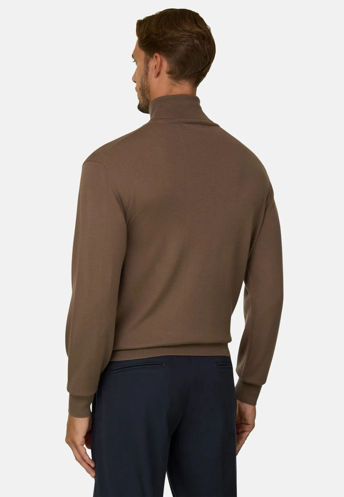 Boggi, Dolcevita In Lana Merino Extrafine, Uomo, Marrone, Taglia: XXL - immagine 4
