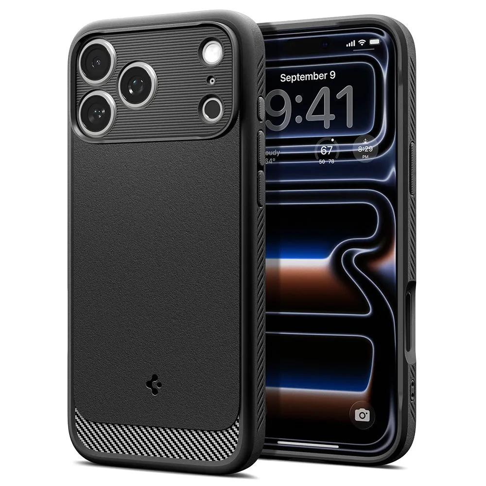 Custodia MagSafe per Apple iPhone 18 Pro Max / 17 Pro Max, Spigen, Rugged Armor, Nero Opaco ACS12109 - immagine 1