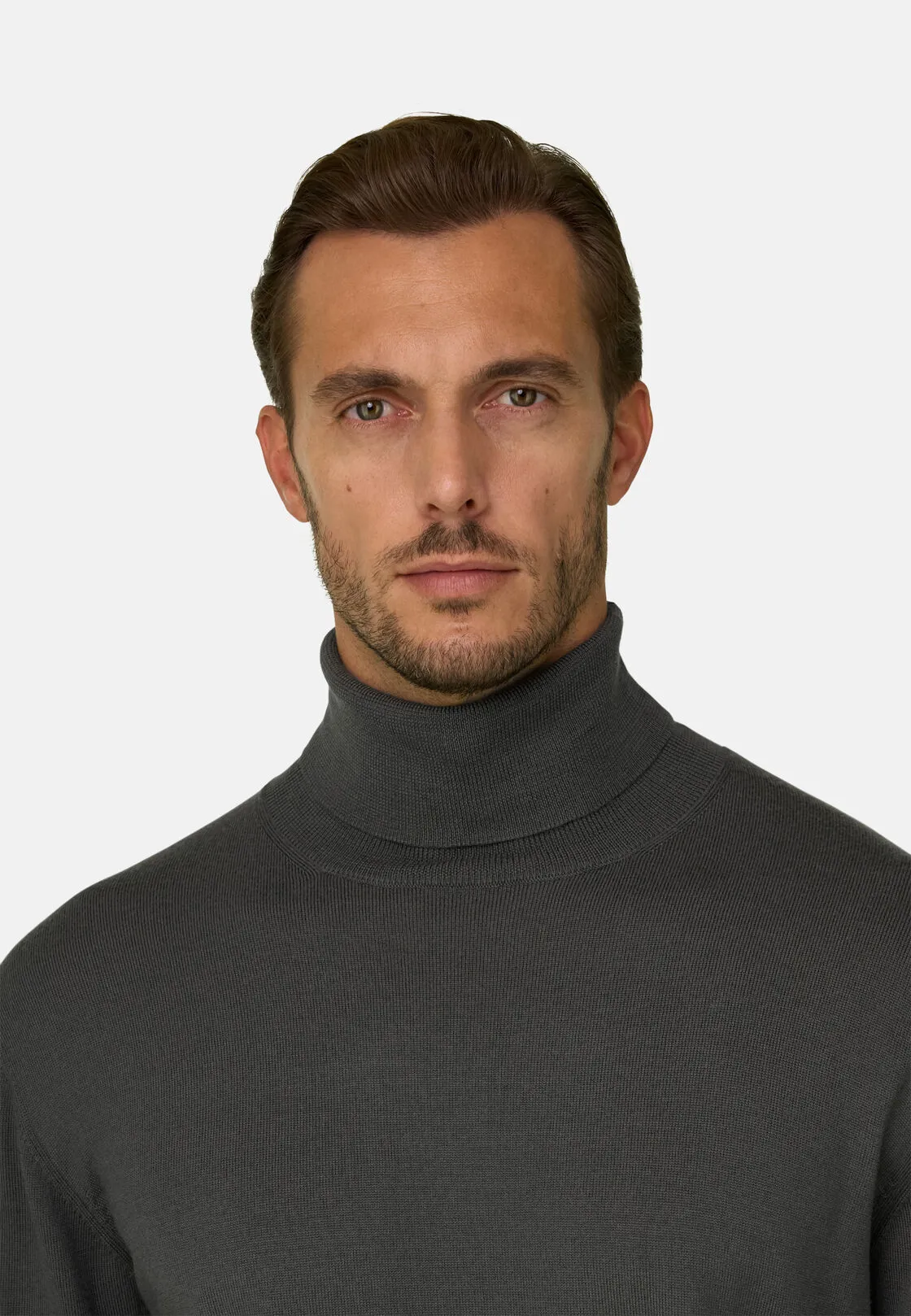 Boggi, Dolcevita In Lana Merino Extrafine, Uomo, Militare, Taglia: XL - immagine 3