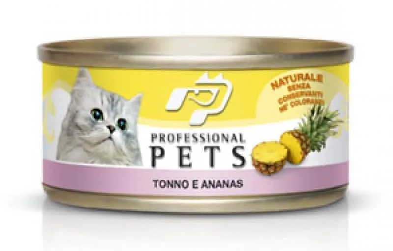 PET PROFESSIONAL GATTO ADULTO TONNO & ANANAS LATTINA 70 GR - immagine 1